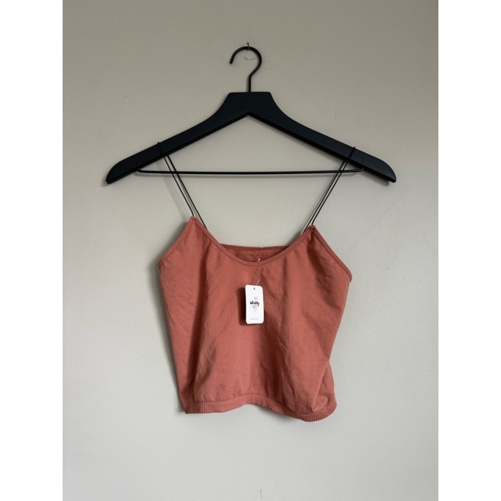 NEW INTIMATELY FREE PEOPLE Cropped Cami in Rust